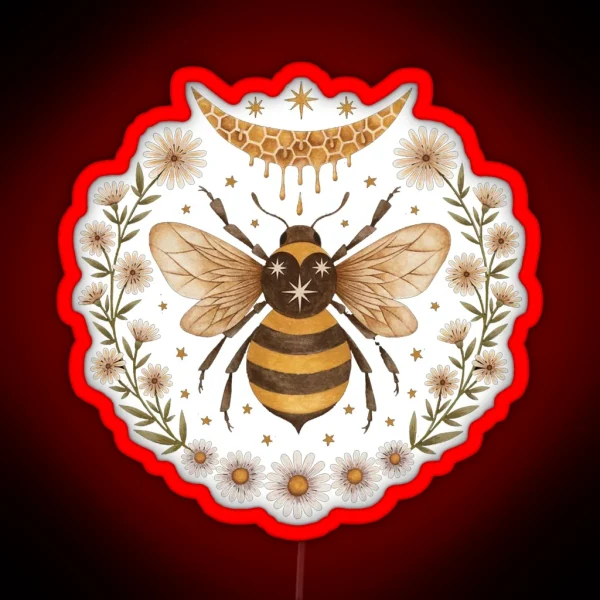 Honeymoon Bee RGB Neon Sign