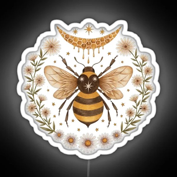 Honeymoon Bee RGB Neon Sign