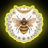 Romantic Honeymoon Bee RGB Color Changing Neon Sign Decoration Idea