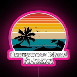 Honeymoon Island FLORIDA RGB Neon Sign