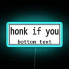 Neon Bumper Sign Honking Funny Car Decorative Room Accent Lighting