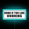 Humorous neon wall decoration for music lovers and drivers alike