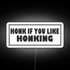 Vibrant Neon Honk Sign Adds Whimsical Decor to Your Space