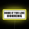 Colorful honk-in theme LED lighted neon sign for drivers everywhere