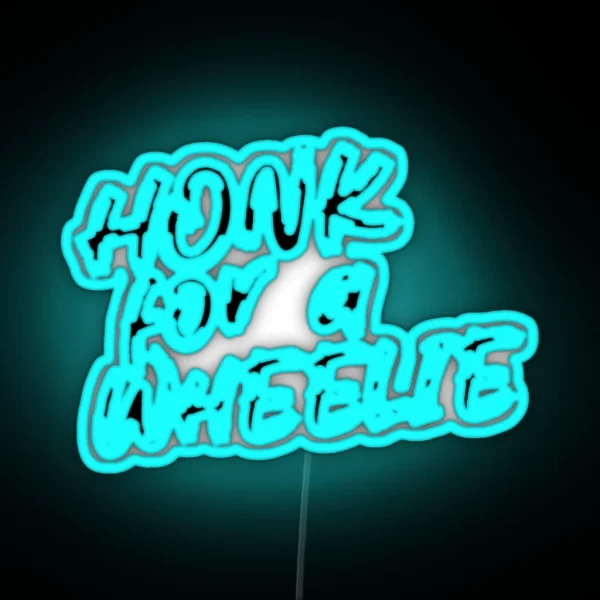 Honk Wheelie RGB Neon Sign