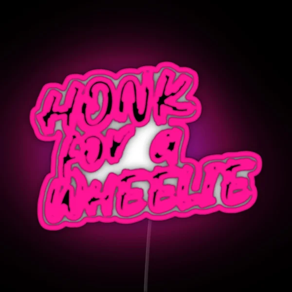 Honk Wheelie RGB Neon Sign