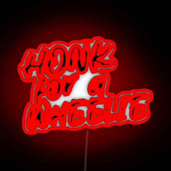 Honk Wheelie RGB Neon Sign