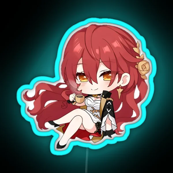 Honkai Star Rail Himeko RGB Neon Sign