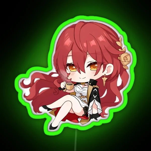 Honkai Star Rail Himeko RGB Neon Sign