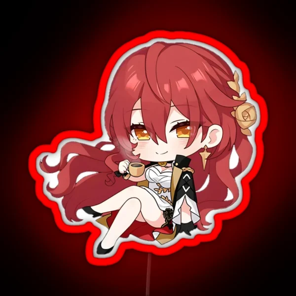 Honkai Star Rail Himeko RGB Neon Sign