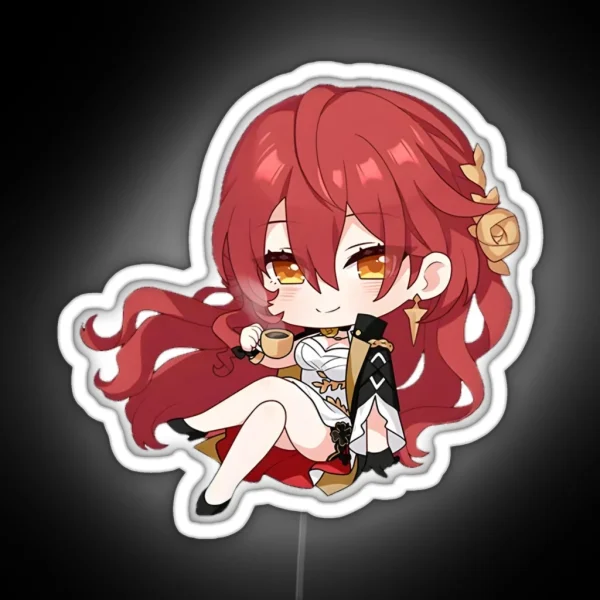 Honkai Star Rail Himeko RGB Neon Sign