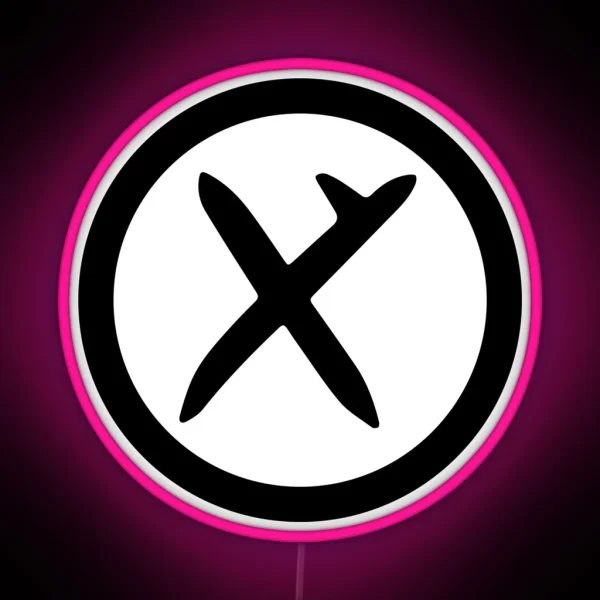 Hooked Cross In Black RGB Neon Sign
