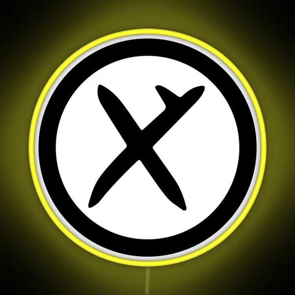 Hooked Cross In Black RGB Neon Sign