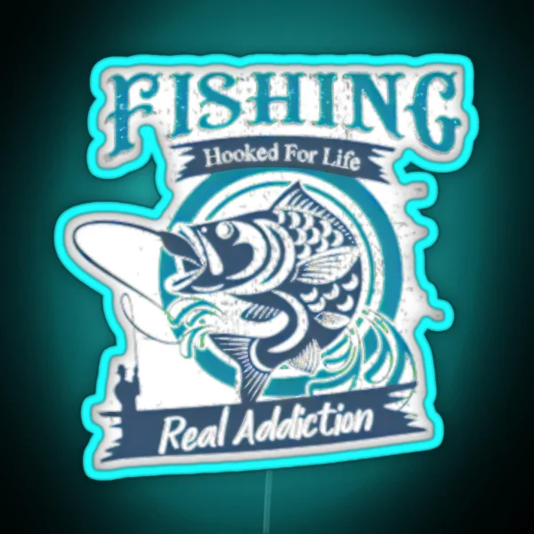 Hooked For Life RGB Neon Sign