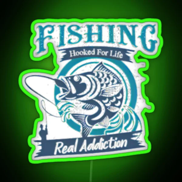 Hooked For Life RGB Neon Sign