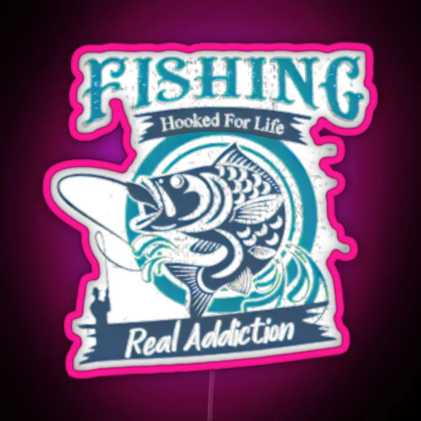 Hooked For Life RGB Neon Sign