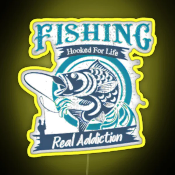 Hooked For Life RGB Neon Sign
