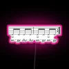 Add vibrant color with customizable Hooked on a Feelin signs.