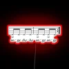 Vibrant RGB lighting captures nostalgic essence of classic country music.