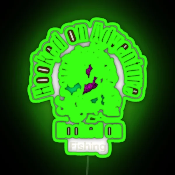 Hooked On Adventure Hooked On Fishing RGB Neon Sign