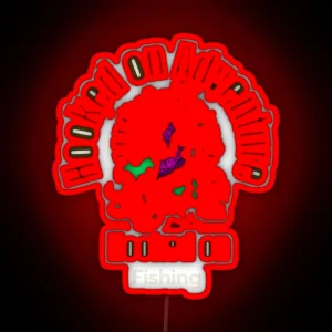 Hooked On Adventure Hooked On Fishing RGB Neon Sign