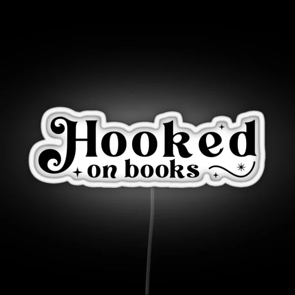 Hooked On Books RGB Neon Sign