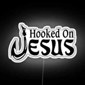 Hooked On Jesus RGB Neon Sign