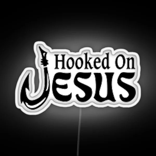 Hooked On Jesus RGB Neon Sign