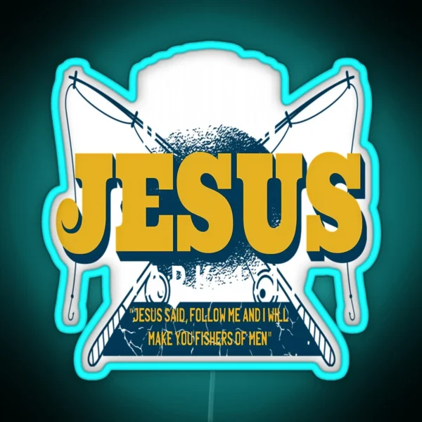 Hooked On Jesus RGB Neon Sign