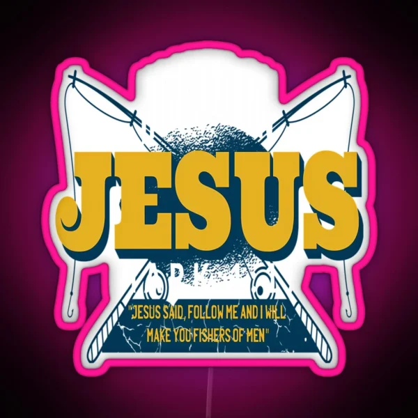 Hooked On Jesus RGB Neon Sign