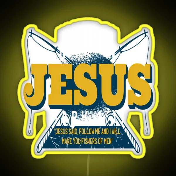 Hooked On Jesus RGB Neon Sign