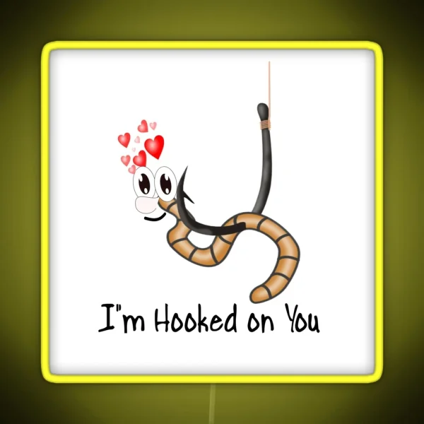 HOOKED ON YOU RGB Neon Sign