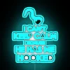 Modern decor hook and glowing rgb led sign wall accessory
