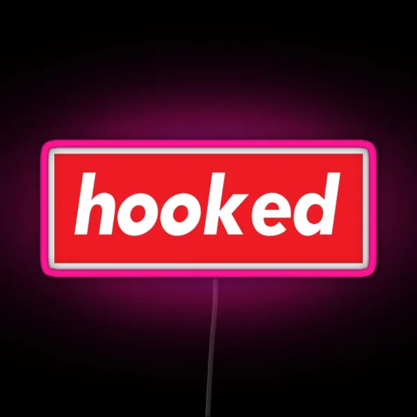 Hooked Words Gamers Use RGB Neon Sign