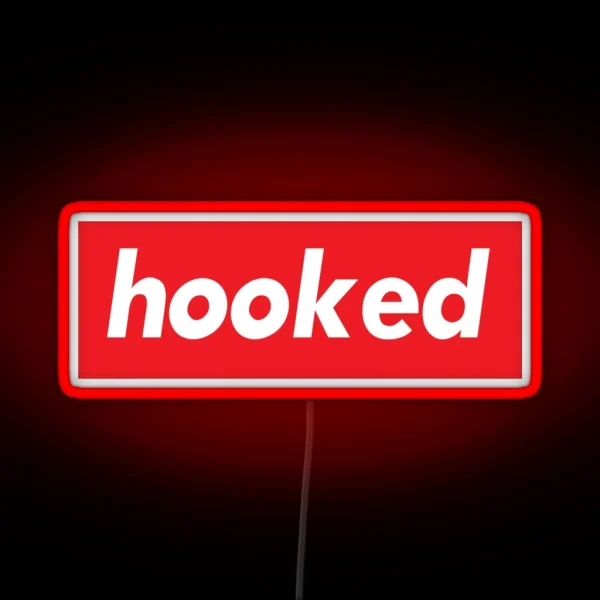Hooked Words Gamers Use RGB Neon Sign