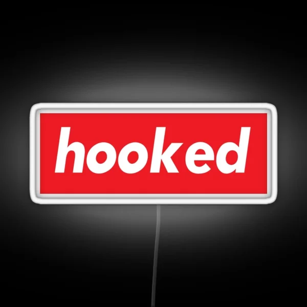Hooked Words Gamers Use RGB Neon Sign