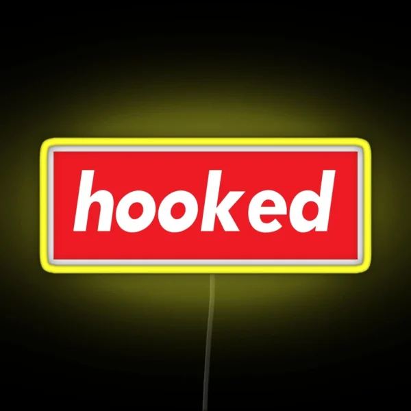 Hooked Words Gamers Use RGB Neon Sign