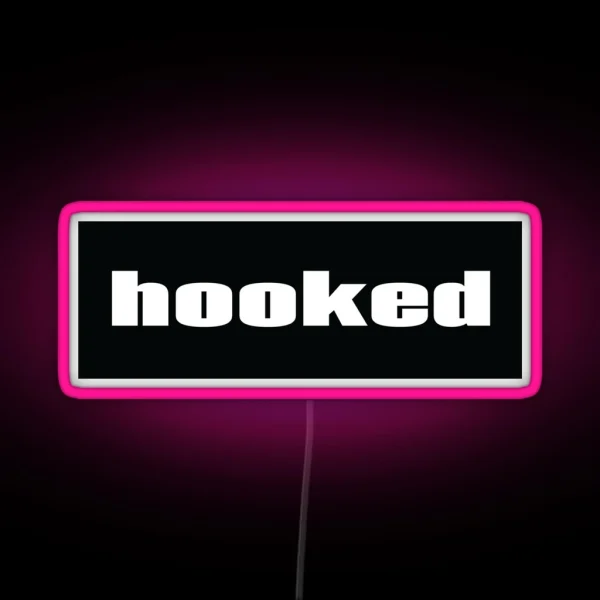 Hooked Words Gamers Use RGB Neon Sign