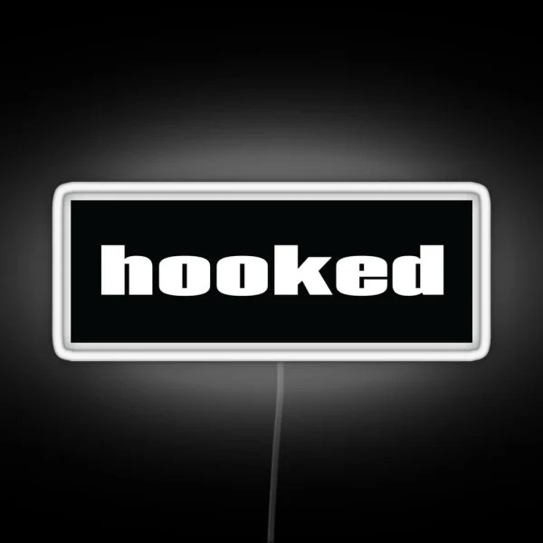 Hooked Words Gamers Use RGB Neon Sign