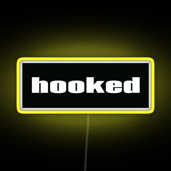 Hooked Words Gamers Use RGB Neon Sign