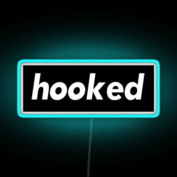 Hooked Words Gamers Use RGB Neon Sign