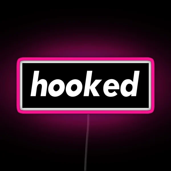 Hooked Words Gamers Use RGB Neon Sign