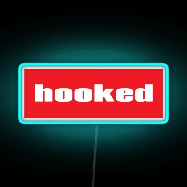 Hooked Words Gamers Use RGB Neon Sign