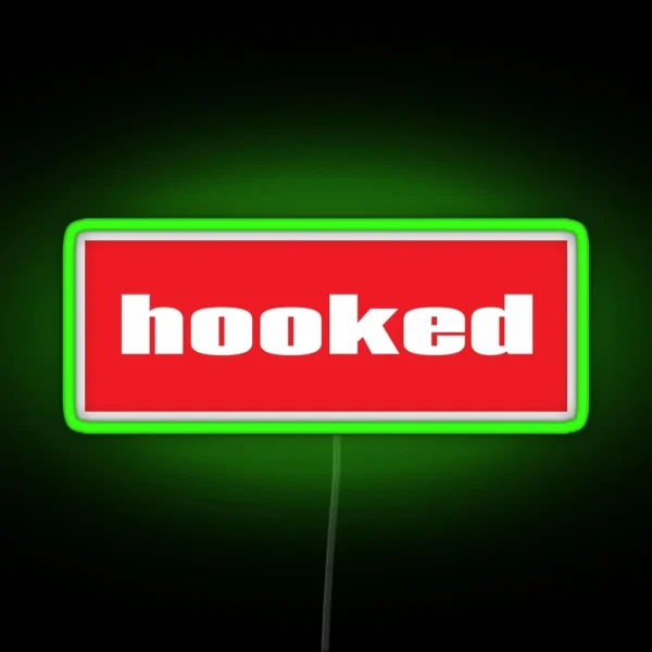 Hooked Words Gamers Use RGB Neon Sign