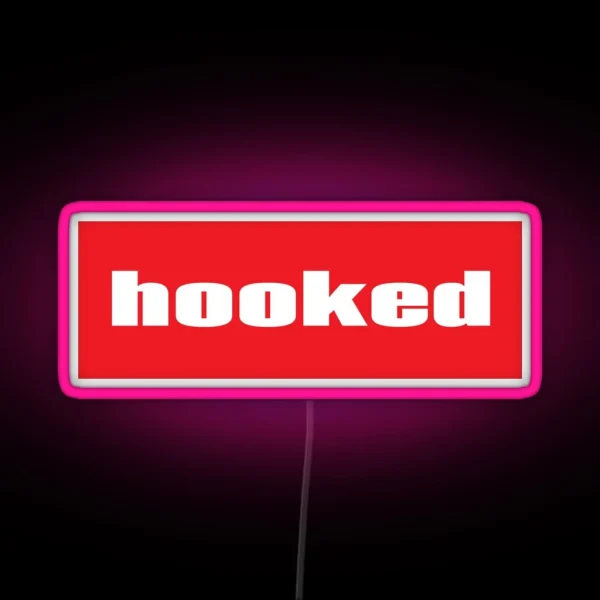 Hooked Words Gamers Use RGB Neon Sign