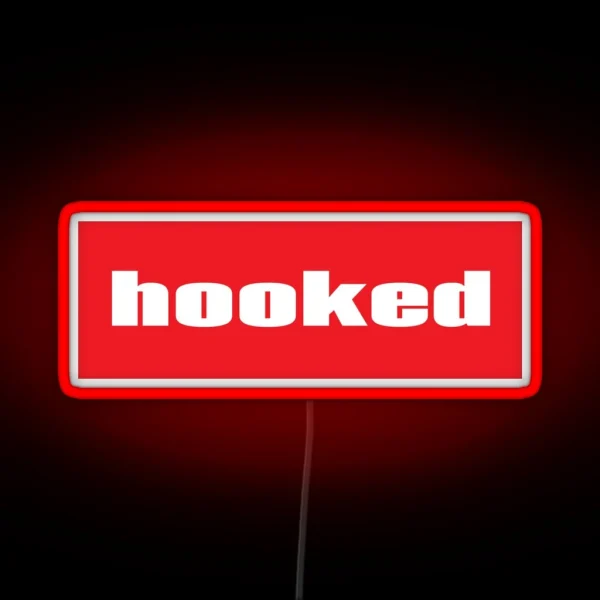 Hooked Words Gamers Use RGB Neon Sign