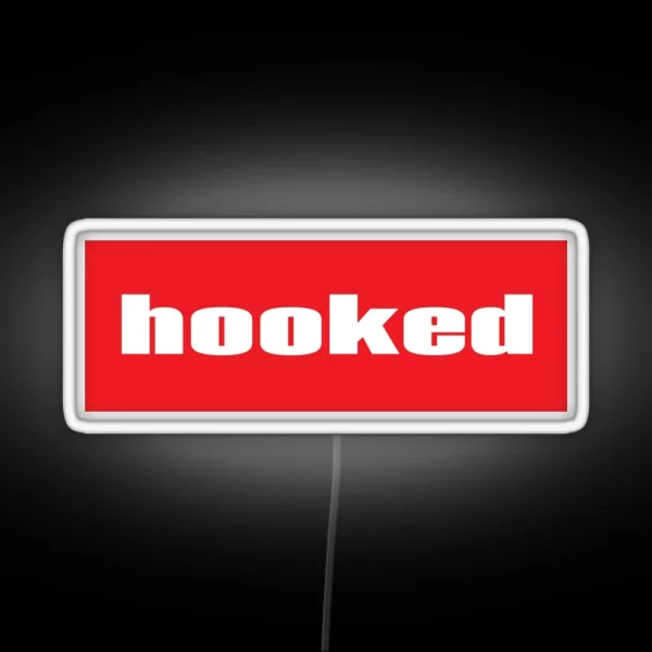 Hooked Words Gamers Use RGB Neon Sign