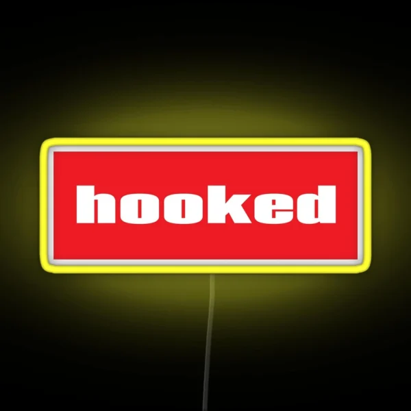 Hooked Words Gamers Use RGB Neon Sign