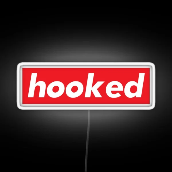 Hooked Words That Mean Something Totally Different When RGB Neon Sign