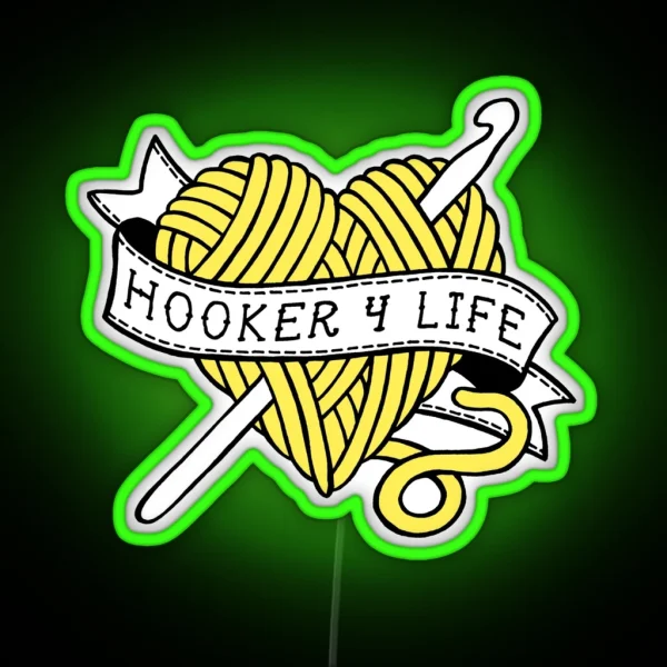 Hooker 4 Life RGB Neon Sign